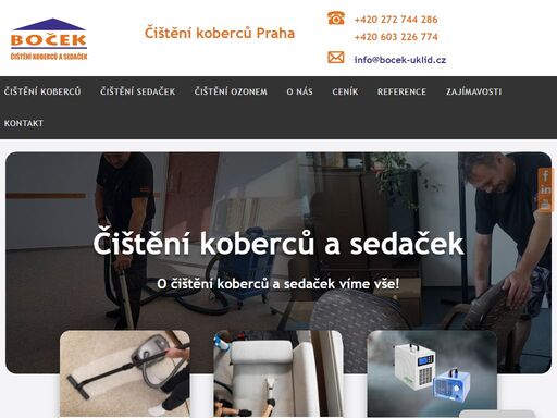 úklidová firma s tradicí 20 let nabízí profesionální čištění koberců, čalounění, kožených sedaček pro komerční i soukromé prostory.