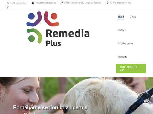 sociální služby břeclav. remedia plus z.ú., pečovatelská služba, odlehočovací služba, osobní asistence, domov se zvláštním režimem, denní stacionář, integrační centrum, poradenství.
