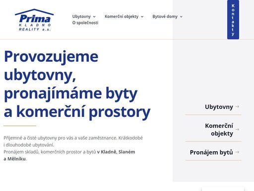 příjemné a čisté ubytovny pro vás a vaše zaměstnance. krátkodobé i dlouhodobé ubytování. pronájem skladů, komerčních prostor a bytů v kladně, slaném a mělníku.