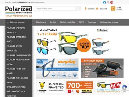 díky vám jsme vybudovali jednu z nejdůvěryhodnějších značek na trhu. podívejte se na aktuální kolekci. sluneční polarizační brýle pro řidiče, sportovce, rybáře i jako módní doplněk. polarizační test pro každého zdarma. aktivní ochrana vašeho zraku. pojďte se podívat!