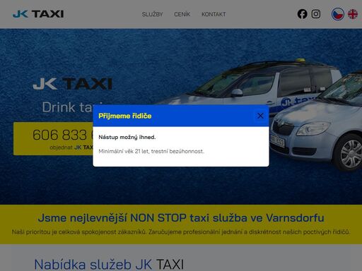 jk taxi | jezdí pro vás! jk taxi | jezdí pro vás!