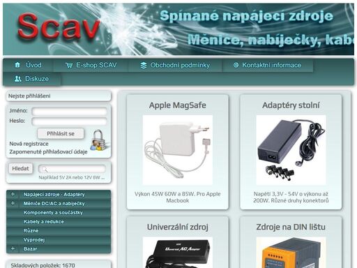 specialista na napájecí zdroje. e-shop zdrojů, adaptérů, nabíječek a jejich servis. objednávky přijaté ve všední den expedujeme ihned. provádíme vývoj a úpravy podle přání zákazníka.