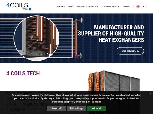4 coils tech   we produce tailor-made heat exchangers for small, medium and large international and local companies in the | 4 coils tech