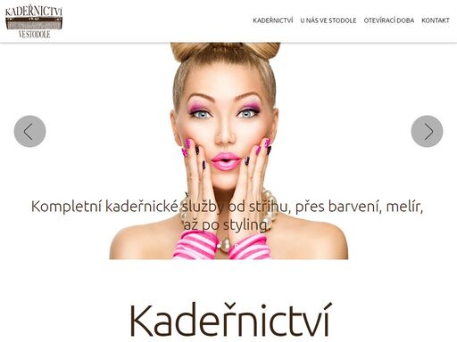 kompletní kadeřnické služby od střihu, přes barvení, melír, až po styling.