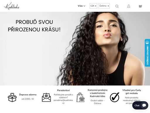nejlepší světové značky a produkty pro vaše kudrlinky. na našem e-shopu najdete vše pro curly girl metodu a péči o kudrnaté vlasy. osobní odběr v kamenné prodejně v ostravě.