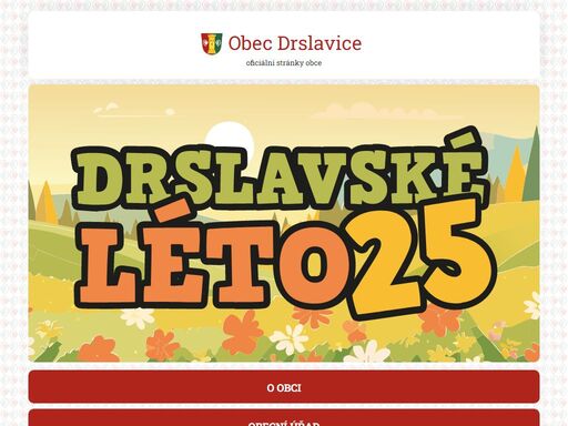 oficální stránky obce drslavice