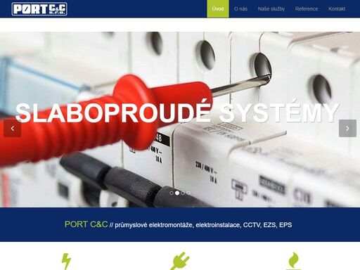 port c&c // kompletní dodávky v oboru silnoproudých a slaboproudých systémů, průmyslové elektromontáže, elektroinstalace, cctv, ezs, eps