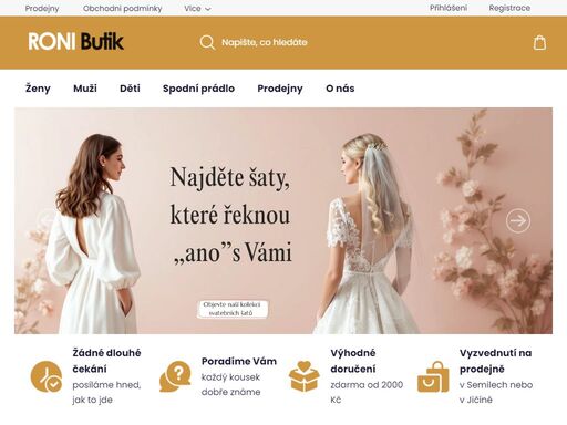 roni butik & veronika. hledáte stylové značkové oblečení za nízké ceny? pak jste na správném místě! v roni butiku najdete široký výběr oděvů, doplňků a obuvi pro ženy, muže i děti. nabízíme vám nejnovější trendy i originální nadčasové designy a se vším vám také ochotně poradíme. u nás si vyberete outfit na každou…
