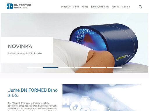 vítejte. jsme dn formed brno s.r.o.
dn formed brno s.r.o. je tradiční a stabilní společnost s více než 30ti letou zkušeností v oblasti dodávek zboží a služeb pro zdravotnictví, lázeňství a laboratoře. nabízíme široký sortiment zboží včetně vlastního servisu, který zajišťují naši kvalifikovaní servisní technici. od…