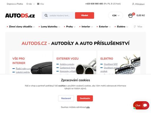 autodíly auto ds, nabízíme plastové lemy blatníu a prahy, autodíly a tuningové doplňky