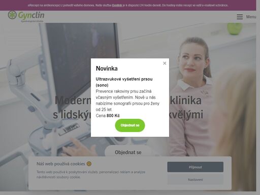moderní gynekologická klinika pro dívky a ženy z prahy. služby v oblasti antikoncepce, menopauzy, poruch menstruace a těhotenství.
