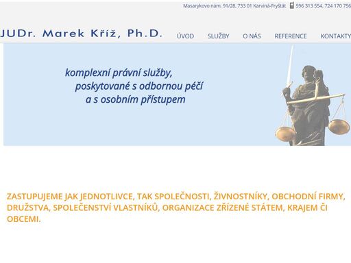 judr.marek kříž, ph.d. - advokátní kancelář karviná, ostrava