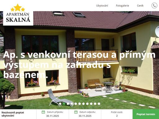 www.apartmanskalna.cz