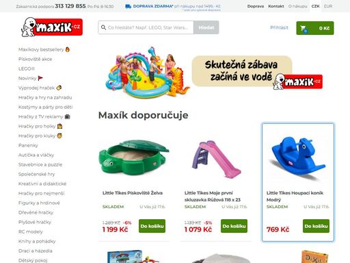 hračky pro děti a kojenecké potřeby v online prodeji. tisíce druhů hraček skladem ihned k odběru nebo s expedicí do druhého dne od objednání.