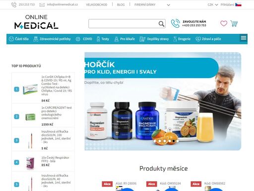 onlinemedical.cz specialista na prodej zdravotnických potřeb, doplňků stravy a drogerie. zdraví a péče na jednom místě, pro rodiny i profesionály