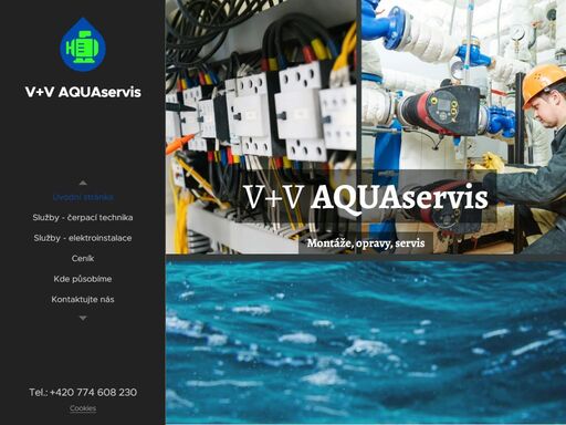 montáže, údržba, diagnostika a další služby spojené s provozem, čerpací techniky. vrty, studny, čov, nádrže, dešťovka a další.