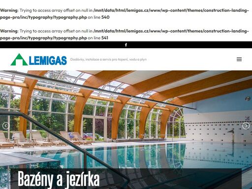 lemigas zajišťuje odborně a spolehlivě dodávky, instalaci a servis pro topení a kotle, dodávky tepla a plynu, domovní instalace vody a kanalizace, výstavbu a rekonstrukce koupelen, bazénů, jezírek a zavlažování. 