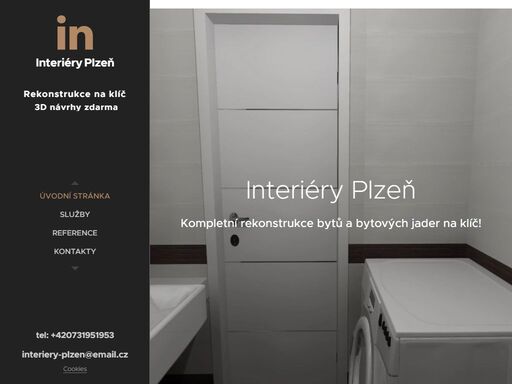 interiéry,rekonstrukce bytu, bytového jádra, plzeň
