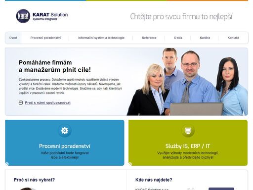 pomáháme firmám a manažerům plnit cíle. zavádíme do firem procesní řízení, implementujeme informační systém a koučujeme manažery a pracovní týmy.