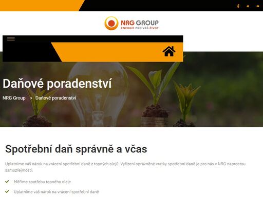 daňové poradenství nrg group daňové poradenství spotřební daň správně a včas uplatníme váš nárok na vrácení spotřební daně z topných olejů. vyřízení oprávněné vratky spotřební daně je pro nás v nrg naprostou samozřejmostí. měříme spotřebu topného oleje uplatníme váš nárok na vrácení spotřební daně vlastní zařízení nrg watchdog spolupráce s…