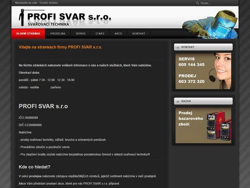 profi svar s.r.o. prodej a servis svářovací techniky