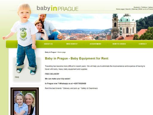 baby equipment for rent in prague