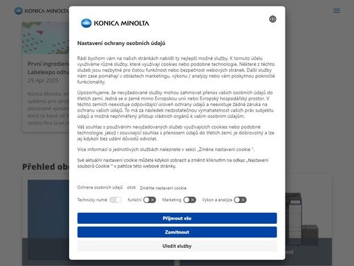 konica minolta business solutions czech. váš partner pro it služby a systémy, multifunkční zařízení i profesionální tisk.