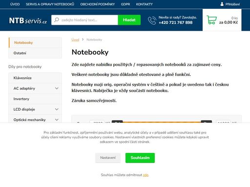 zde najdete nabídku použitých / repasovaných notebooků za zajímavé ceny. 
veškeré notebooky jsou důkladně otestované a plně funkční. 
notebooky mají