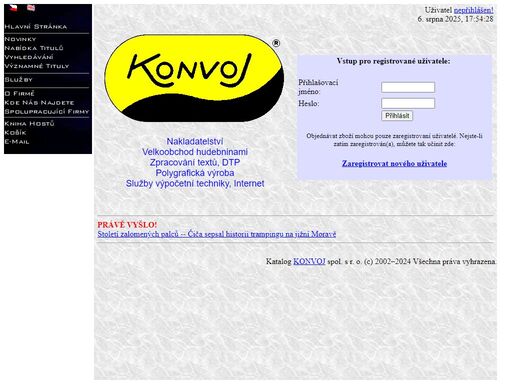 konvoj, spol. s r. o. - nakladatelstv?, velkoobchod hudebninami, dtp a dalsi pocitacove sluzby