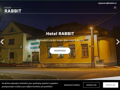 hotel rabbit 

ubytování v srdci kraje blanických rytířů rezervace  

hotel rabbit 

ubytování v srdci kraje blanických rytířů rezervace            

informace:


      

ubytování 

nedaleko vlašimi a na okraji chko podblanicko,
