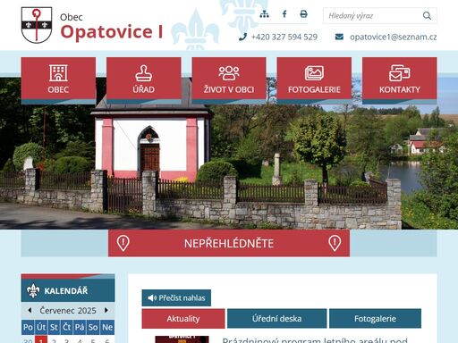 oficiální stránky obce opatovice i