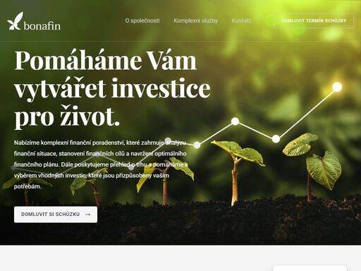 nabízíme komplexní finanční poradenství, které zahrnuje analýzu finanční situace, stanovení finančních cílů a navržení optimálního finančního plánu. dále poskytujeme přehled o trhu a pomáháme s výběrem vhodných investic, které jsou přizpůsobeny vaším potřebám.
