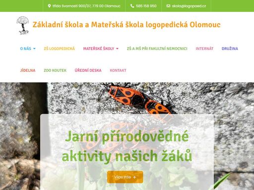 školská instituce olomouckého kraje, která pomáhá dětem v překonávání nedostatků řečových funkcí, tj. nedostatků v mluvení, čtení a psaní výchovnými prostředky.