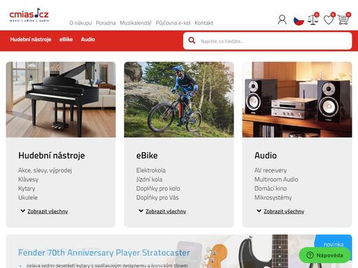 nízké ceny, největší nabídka yamaha v čr, klávesy, piána, kytary, bicí, dechy a další. rychlé dodání, záruka 3 roky, splátky, tel. 495 221 391, obchod@cmias.cz