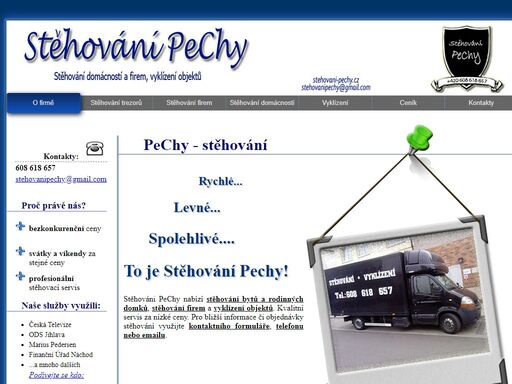 stěhování pechy nabízí stěhování soukromých objektů i firem v okolí pardubic, hradce králové a chrudimi.