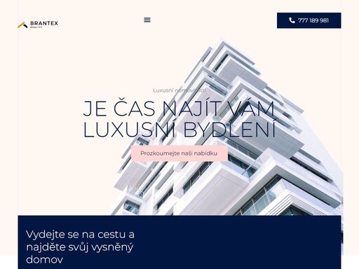 vyberte si z našich nemovitostí k pronájmu nebo k prodeji. v naší nabídce najdete v současné době pozemky k prodeji a apartmány k pronájmu.