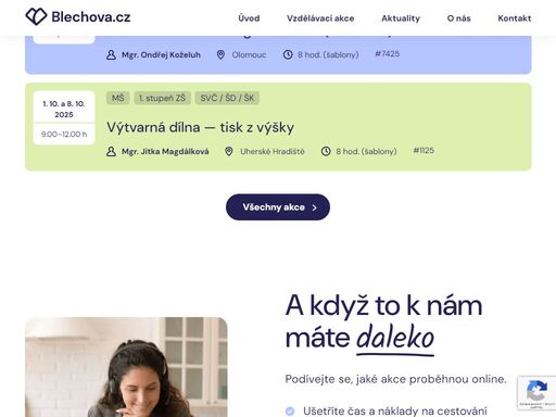 jsme vzdělávací institucí s akreditací ministerstva školství, mládeže a tělovýchovy. naše nabídka je určena především pedagogickým pracovníkům, ale i dalším zájemcům z řad široké veřejnosti.