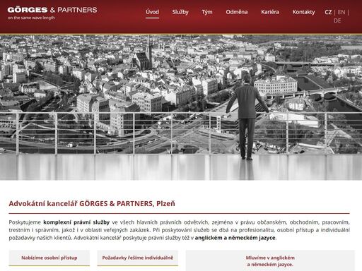 advokátní kancelář görges & partners - on the same wavelength