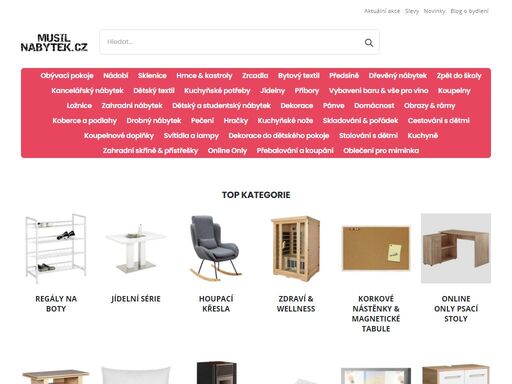objevte široký výběr nábytku a doplňků. od obývacího pokoje přes kuchyň až po zahradu. kvalita a design pro váš domov.