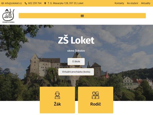 zš loket je součástí výchovně vzdělávací soustavy. je zapsána do školského rejstříku pod identifikačním číslem 102 428 271. zřizovatelem školy je město loket.