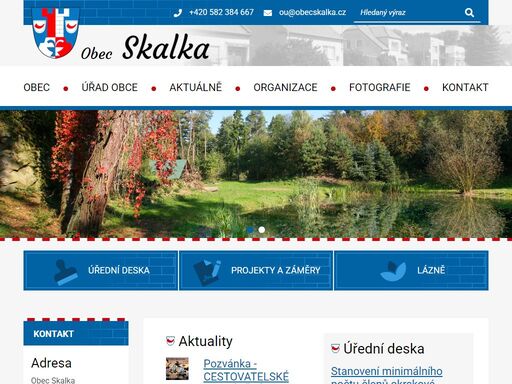 oficiální stránky obce skalka