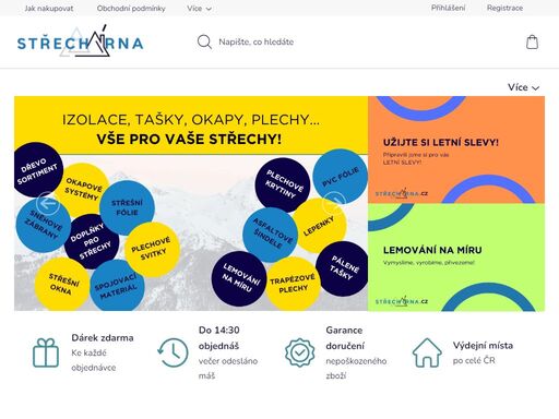 střechárna - váš partner pro střechy. vítejte na e-shopu střechárna.cz – vše pro vaši střechu na jednom místě!
hledáte kvalitní střešní krytiny, okapové systémy a doplňky pro vaši střechu? jste na správném místě! nabízíme široký sortiment produktů od předních výrobců, které zajistí dlouhou životnost a perfektní…