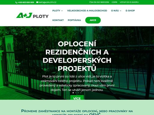 dobře víme, že ploty a oplocení nechrání jen majetek, ale mají i estetickou funkci. proto je navrhujeme tak, aby ladily s architekturou domu a okolí.