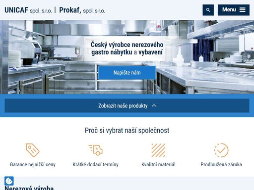 zakázková výroba nerezových stolů, nerezových skříní, nerezových regálů, nerezových mycích stolů, nerezových digestoří a dalšího nerezového vybavení pro profesionální kuchyně a gastro provozy ve výborné kvalitě a za nejnižší ceny. záruka 5 roků.
