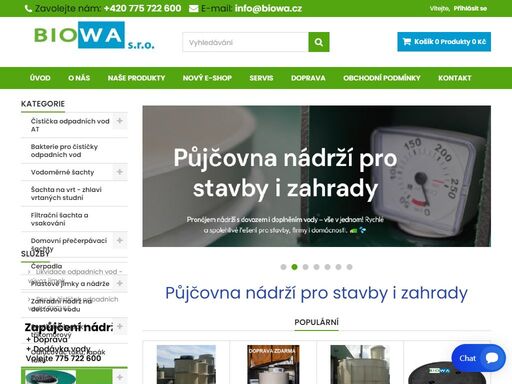 prodáváme poklopy, šachty, čističky odpadních vod, plastové jímky, septiky a jiné.