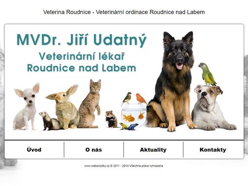 veterinář roudnice nad labem - mvdr. jiří udatný provádí vakcinace, odčervení, označování zvířat mikročipy, vystavování europasů, sonografické vyšetření, ekg, biochemické a hematologické vyšetření, odstraňování zubního kamene ultrazvukem, chirurgické zákroky apod.