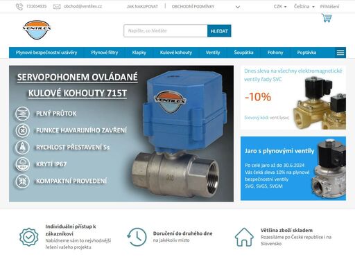 elektromagnetické ventily, bezpečnostní uzávěry pro plyn, kulové kohouty nebo klapky. velký výběr různých rozměrů skladem.