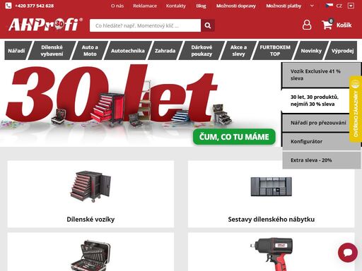 jsme rodinná firma, která se specializuje na ruční nářadí a dílenské vybavení. náš široký sortiment uspokojí potřeby jak kutilů, tak i profesionálních mechaniků.