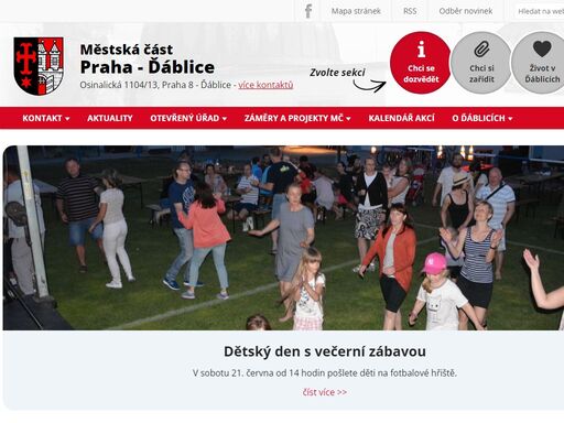 oficiální web městské části praha - ďáblice