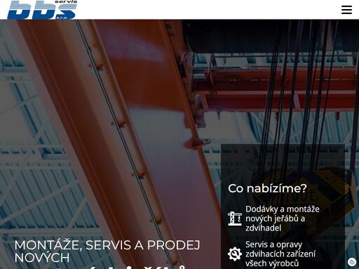 dodávky a montáže nových jeřábů a zdvihadel, servis a opravy zdvihacích zařízení všech výrobců, výroba a montáž jeřábových drah, geodetické zaměření a rovnání.